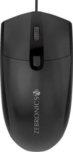 ZEBRONICS ZEB-VELOCITY Wired Ambidextrous Optical Mouse