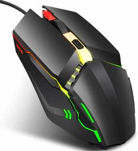என்ட்வினோ X3 Colorful Mechanical Gaming Mouse, DPI Button, 7 Colors Light வயர்டு Optical  கேமிங் மௌஸ்