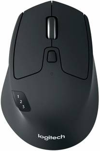 Logitech M720 / Multi-Device, 1000 Dpi, 8-Buttons Wireless Ambidextrous Optical Mouse  with Bluetooth