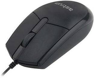 ASTRUM Wired USB Mouse for Windows, PC, Desktop, Laptop, Notebook, Mac & Chromebook Wired Ambidextrous Optical Mouse