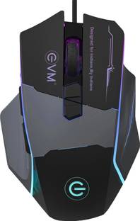 EVM M06087 Wired Ambidextrous Touch  Gaming Mouse 8D Buttons, Led Back Lights, Comfort Hand Grip
