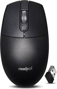 Frontech MS-0056 1600DPI | USB Nano Receiver | Wireless Ergonomic Optical Mouse  with Bluetooth