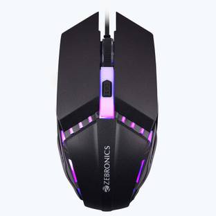 ज़ेबरोनिक्स ZEB PHERO with DPI Switch, High Precision, Plug & Play, 4 Buttons वायर्ड Optical  गेमिंग माउस