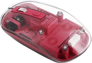 Dezful Transparent Wireless and Bluetooth Rechargeable Mouse Wireless Optical  Gaming Mouse  with Bluetooth