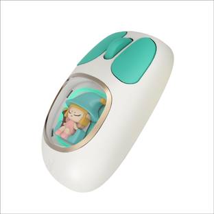 FINGERS CuteClicks WB4 With RGB Lights Wireless Ambidextrous Optical Mouse  with Bluetooth