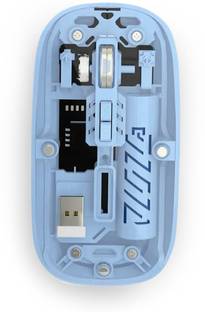 Monrix Pureview Transparent Wireless and Bluetooth Rechargeable Mouse Wireless Ambidextrous Optical  Gaming Mouse  with Bluetooth