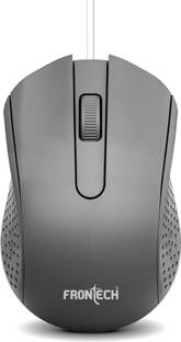 Frontech Wired USB Mouse | 3 Handy Buttons | Scroll Wheel 1200 DPI | MS-0103 Wired Ambidextrous Optical Mouse