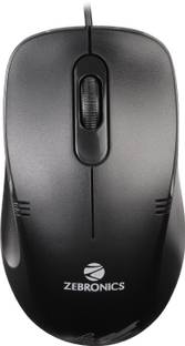 ZEBRONICS power plus Wired Ambidextrous Optical Mouse
