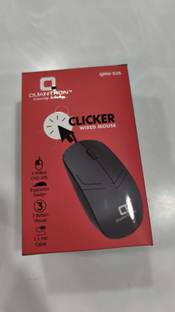 Quantron QMU -530 CLICKER WIRED MOUSE Wired Ambidextrous Optical Mouse