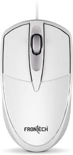 Frontech MS-0047W Ergonomic, High-Precision, Multi-Device Compatible Wired Ambidextrous Optical Mouse