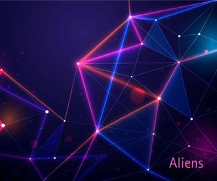 Aliens Gaming Mouse Pad, Precision, Non-Slip Rubber Base,Smooth Cloth Surface,Geometric Mousepad