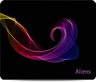Aliens Gaming Mouse Pad,Precision,Non-Slip Rubber Base, Smooth Cloth Surface,Neon Style Non Slip Base ...