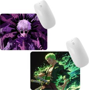 Aniithing Anime Combo gaming Mouse Pad Non-Slip Rubber Base for Computer leptop(pack of 2) Mousepad