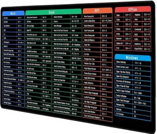 Aliens Shortcuts Key Extended Gaming Mouse Pad, Stitched Edges, Non-Slip Base Non Slip Base Mousepad