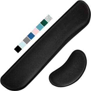 Milixir Mouse Pad Wrist Support, Ergonomic Memory Foam Keyboard Non Slip Base Dual Sided Mousepad