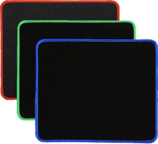 NIGSUR [3 Pack] Silk-Gliding Gaming Mouse Pad (Red,Green,Blue) Non Slip Base Mousepad