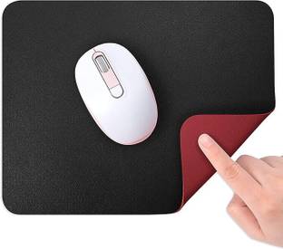 Aliens Reversible Dual-Color Vegan Leather Mouse Pad Stitched Edges(9.8x8.2 Inch) Non Slip Base Mousepad