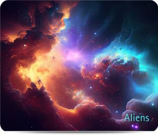 Aliens Gaming Mouse Pad,Precision,Non-Slip Rubber Base, Smooth Cloth Surface,Neon Style Non Slip Base ...