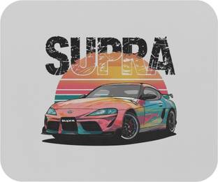 InkFusion Toyota Supra Car Printed Mousepad with Smooth Mouse Control Non Slip Base Mousepad