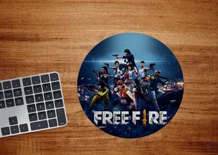 ZORI FREE FIRE Printed Mouse Pads Round Shape, Desktops Computer PC and Laptop Mousepad