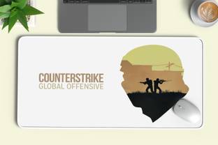 TURTLEWINGS Counter-Strike Game (CS:GO) XL Mousepad (Style 5) Non Slip Base Mousepad