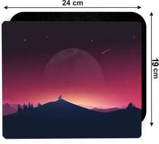 RAWAT TRADERS Nature Mouse Pad River Mountain View Mouse Pad for PC/Laptop Mousepad