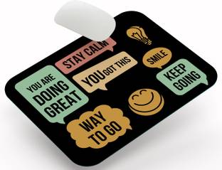 Bhaarat Deal Daily Motivational Mouse Pad – Inspiring Messages for Productivity at Work Non Slip Base Mousepad