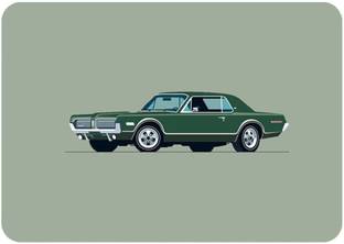 Artefact Rock and Roll Car Mouse Pad FKMP00226 Non Slip Base Mousepad