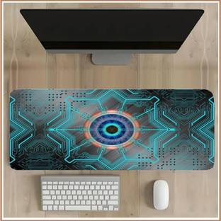 DARSHANAM WORLD Anti-Slip Keyboard Pad, Large Cheat Sheet Mouse Pad, Large Rubber Base Desk Mat Non Slip Base Mousepad