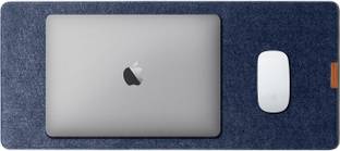DailyObjects TURF-FELT-DESK-MAT-BLUE Non Slip Base Mousepad