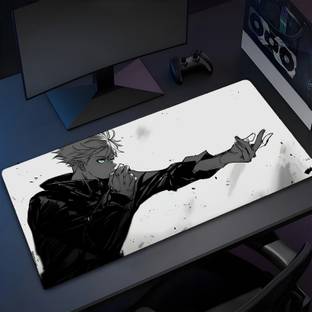 Eshaaver Laptop & Desktop Mat Gojo and Geto Animie Printed Anti-Fray Cloth & Spill Proof Mousepad