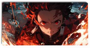 Gifting Domus Anime Large Mouse Pad, Desk Mat, Anime Tanjiro Kamado-Demon Slayer Non Slip Base Mousepad