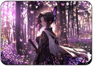 sublix Mouse Pad Anime Girl Premuim Base Mouse pad for Laptop(7inches x 9inches) Non Slip Base Mousepad