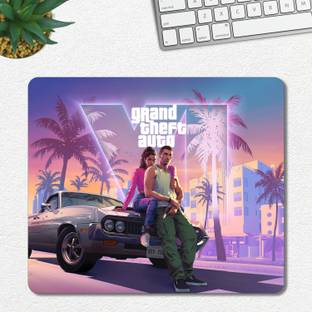 Ourrble GTA V Mouse pad with Anti-Slip Rubber Base & Smooth Mouse Control Mousepad