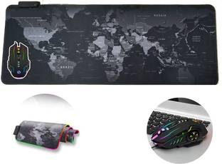 ENTWINO RGB Gaming Pad with LED Lighting & 6 Buttons Gaming Mouse Non Slip Base Mousepad