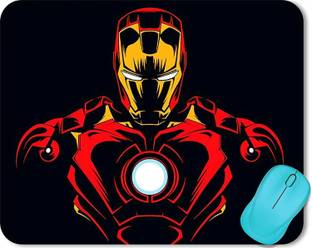 ZORI Avengers - Ironman Gaming Mouse Pad - Computer Laptop PC| WFH Office | Anti-Skid, Anti-Slip, Rubber Base | Avengers Superhero Non Slip Base Mousepad
