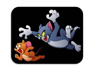 Ghuchadu Tom And Jerry Printed Mouse Pad For Computer / Laptop Non Slip Base Mousepad