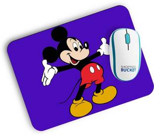 Shoppers Bucket Mickey Mouse Non Slip Base Mousepad