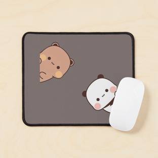 craft maniacs BUBU DUDU PEEEKABOO ANTI SLIP & ANTI FUNGAL MOUSEPAD Non Slip Base Mousepad