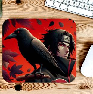 Gfylo Itachi The Crow Ninja Printed Mouse pad Smooth Surface and anti-Slip Mousepad