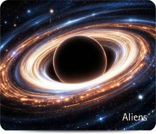 Aliens Gaming Mouse Pad, Precision, Non-Slip Rubber Base, Smooth Cloth Surface, Space Non Slip Base Mo...