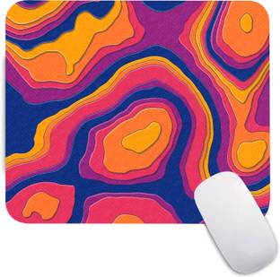 The Custom Crow Topographic Gaming Mouse Pad Non-Slip Rubber Base for Computer and Laptop Non Slip Base Mousepad