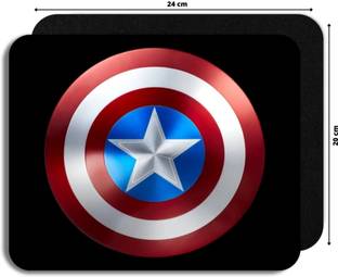 NAFCO Computer Mouse Mat with Anti-Slip Rubber Base & Smooth Mouse Control Mousepad