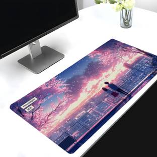 Eshaaver Anime Scenic Gaming Mouse Pad – Large, Non-Slip, Smooth Surface for Desk & PC Non Slip Base Mousepad