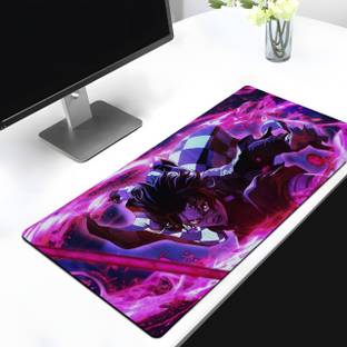 तीज़ओन Demon Slayer Anime Desk Mat for Pc/Laptop माउस पैड