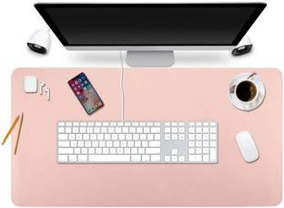 Krusan Mouse & Laptop Pad Multifunctional Office Desk Pad Waterproof PU Leather Mousepad