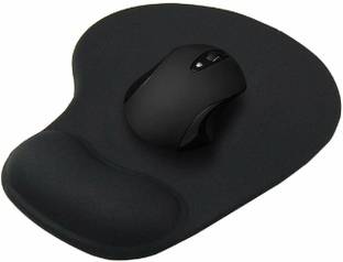 LipiWorld Mouse Pad,Ergonomically Designed Non-Slip Skid Resistant Anti-Skid Mouse Pad with Gel Wrist Rest Comfort Support Gaming Mousepad Black Mousepad
