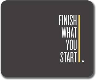PNV Kraft Finish What You Start MMP010 Non Slip Base Mousepad