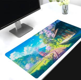 Eshaaver Anime Scenic Gaming Mouse Pad – Large, Non-Slip, Smooth Surface for Desk & PC Non Slip Base Mousepad