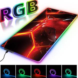 ENTWINO RGB Gaming Mouse Pad, Keyboard Pad, 14 Lighting Mode, Laptop Anti Slip Surface Non Slip Base Mousepad